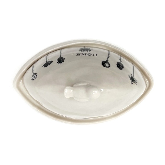 M Magenta by Rae Dunn Vintage Ceramic Covered Butter Cheese Dish Home Bird EUC - Picture 6 of 14